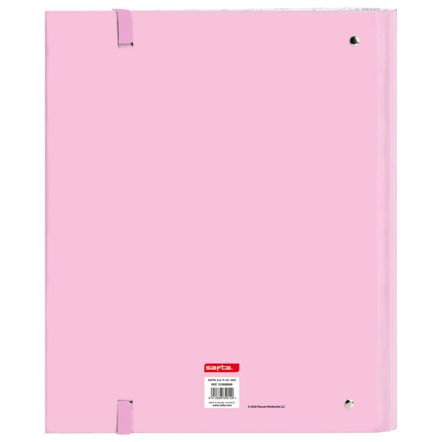 Snoopy A4 kartónový 4 krúžkový zakladač s listami produktová fotografia