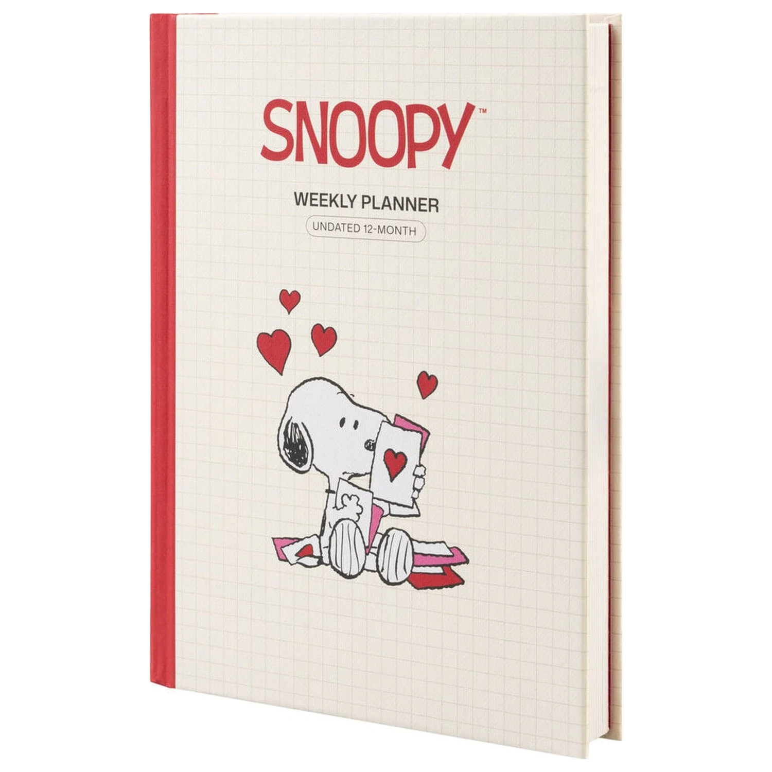 Snoopy A5 nedatovaný týždenný plánovač produktová fotografia