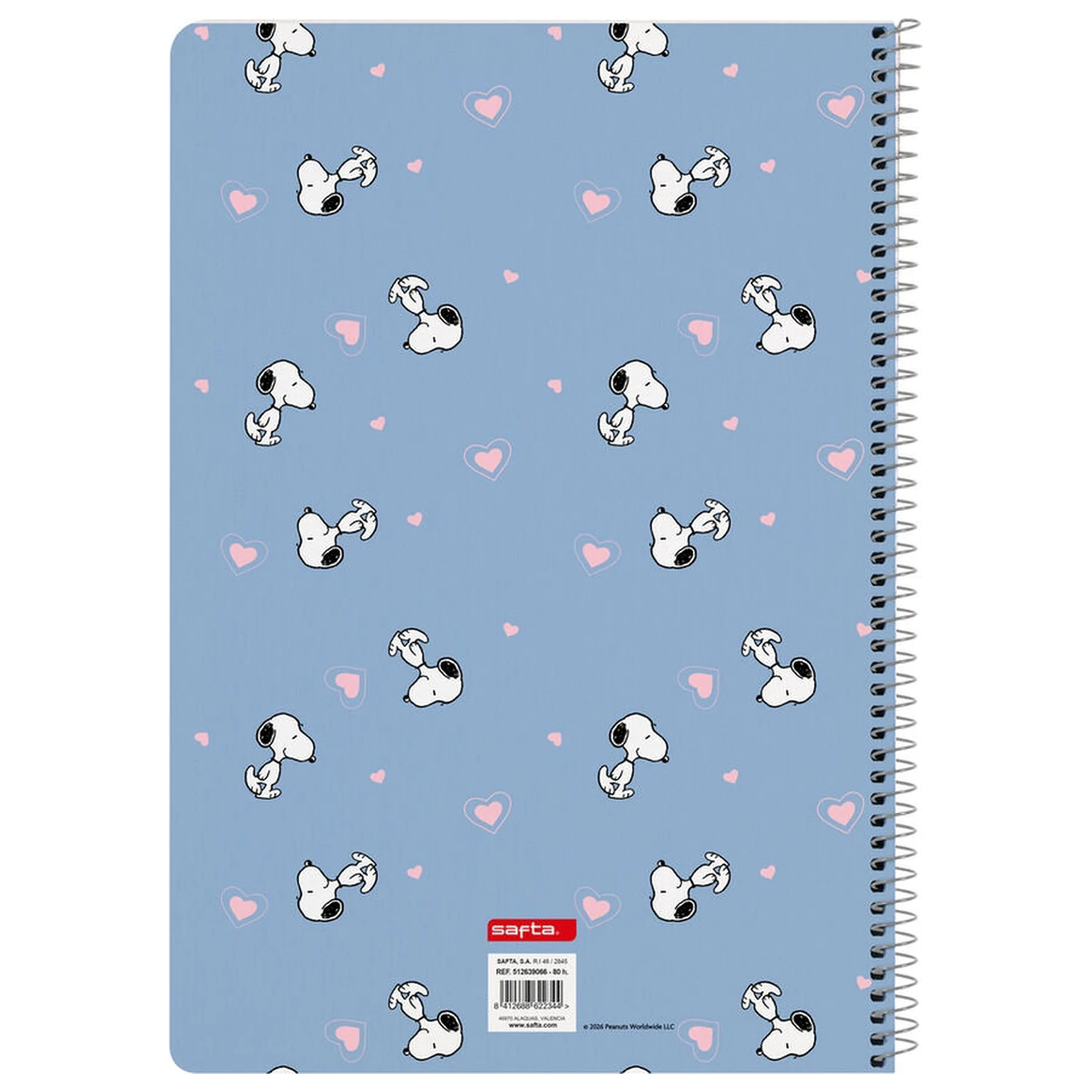 Snoopy A5 zošit produktová fotografia