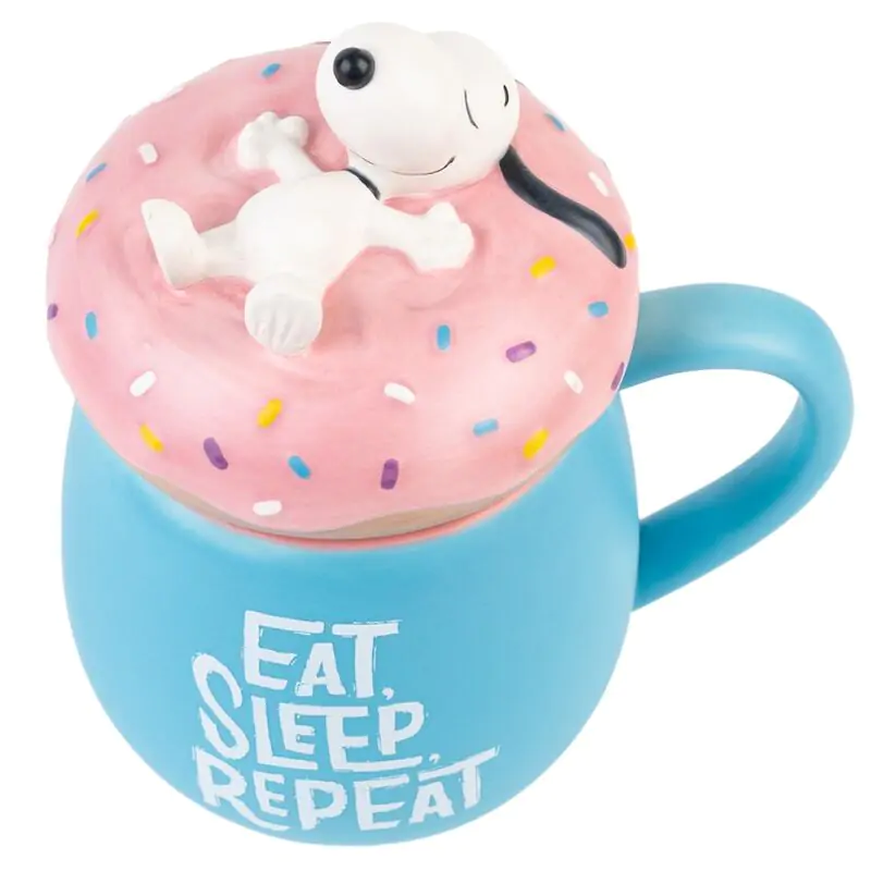 Snoopy Eat Sleep Repeat 3D hrnček 500ml termékfotó