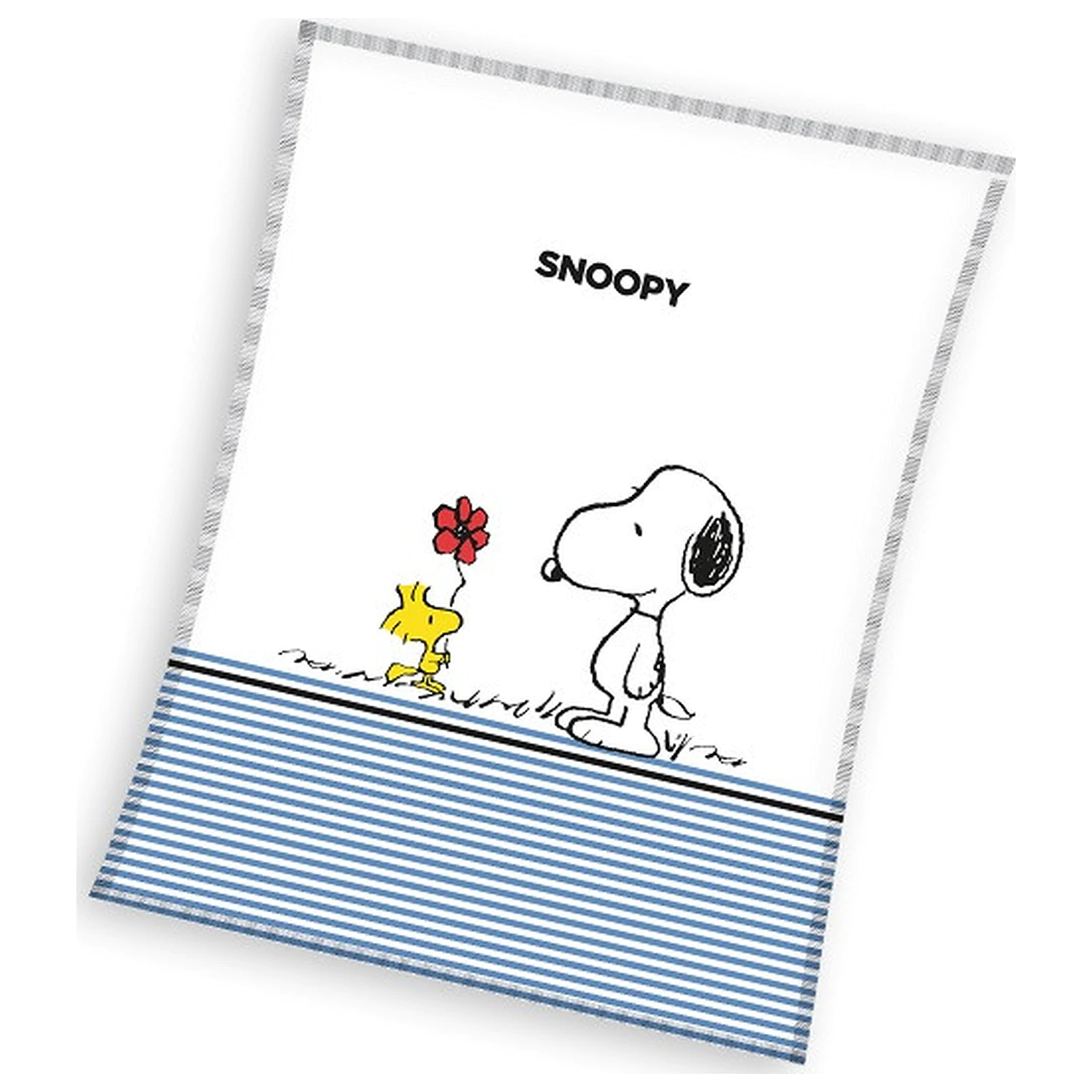 Snoopy Kvetinová Fleecová Prikrývka produktová fotografia