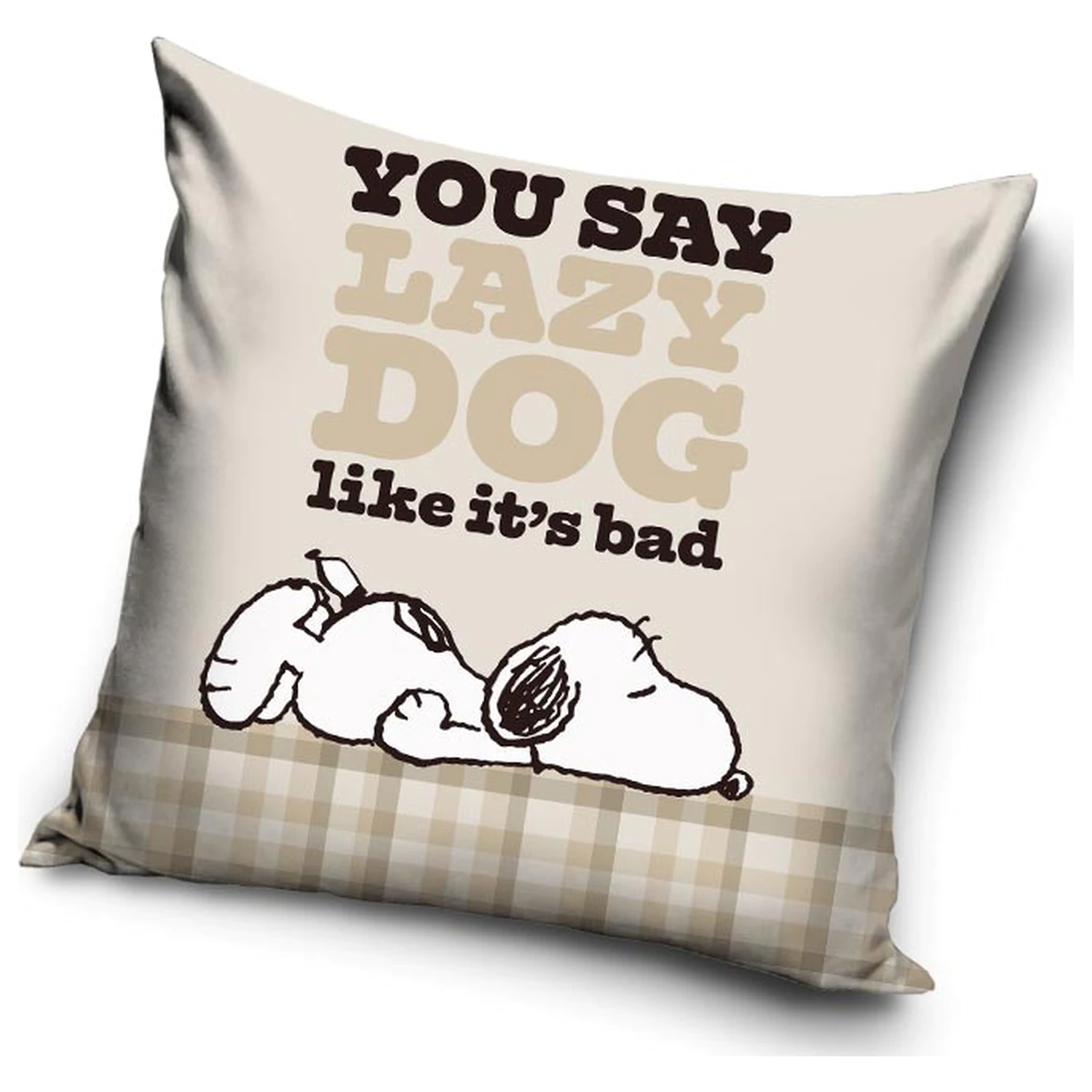 Snoopy Lazy Dog obliečka na vankúš produktová fotografia
