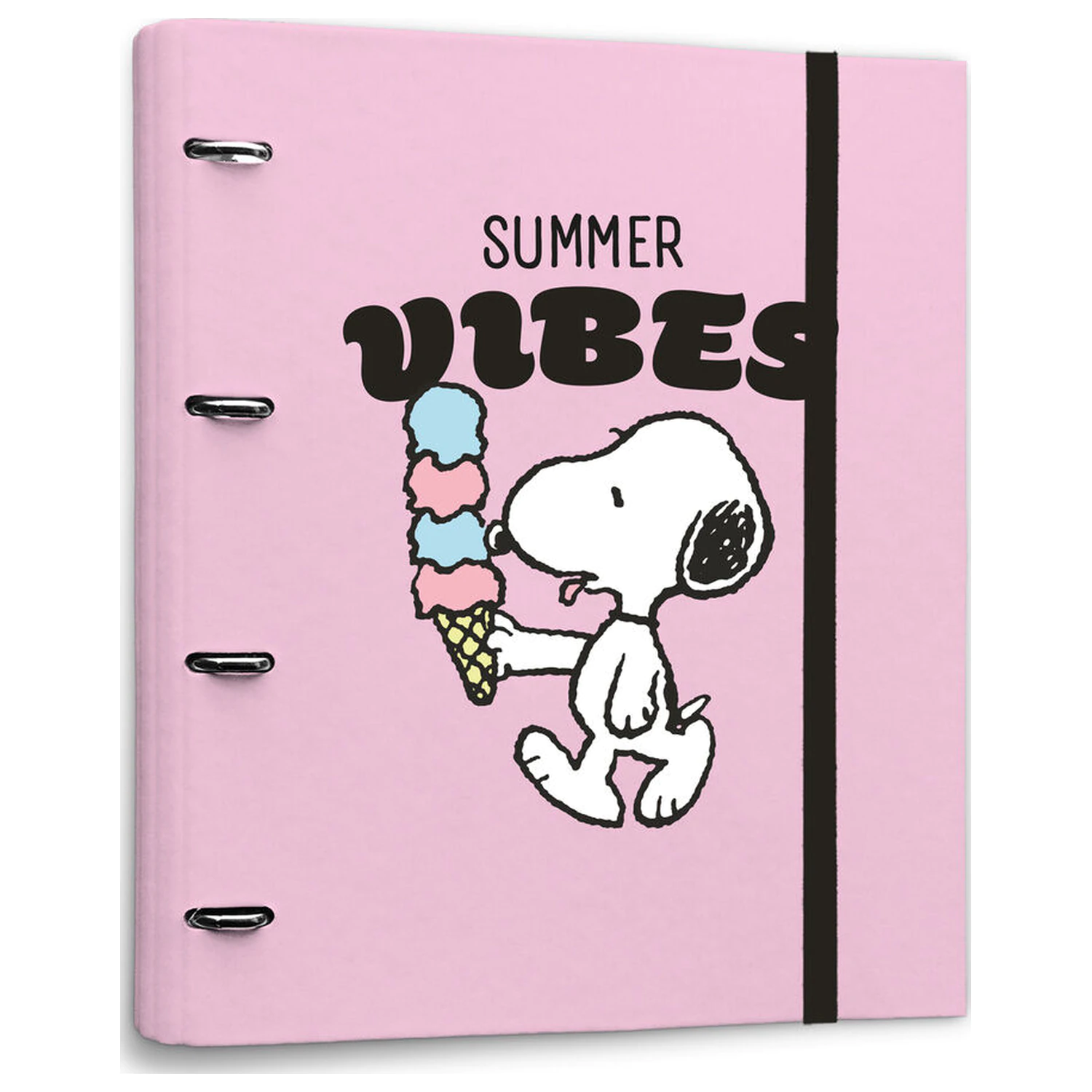 Snoopy Peanuts 4 krúžkový zakladač produktová fotografia