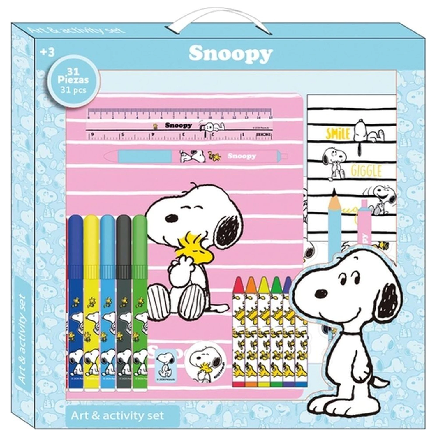 Snoopy Peanuts Aktivačný set 31ks produktová fotografia
