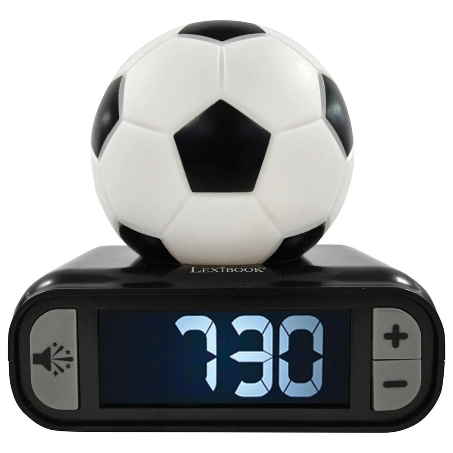 Futbalový 3D nočné svetlo digitálny budík produktová fotografia