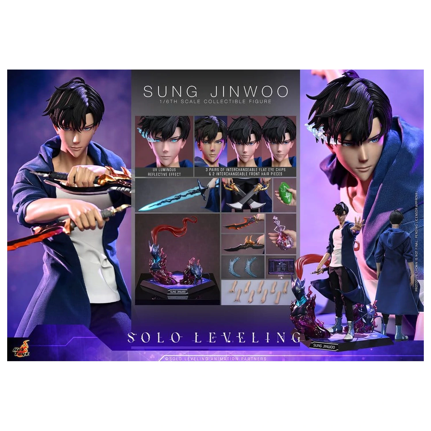 Solo Leveling akčná figúrka 1/6 Sung Jinwoo 32 cm produktová fotografia