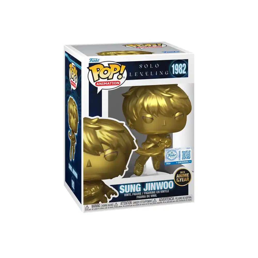 Solo Leveling Pop! Animation Vinylová figúrka Sung Jinwoo (Gold) Exlusive Edition 10 cm produktová fotografia