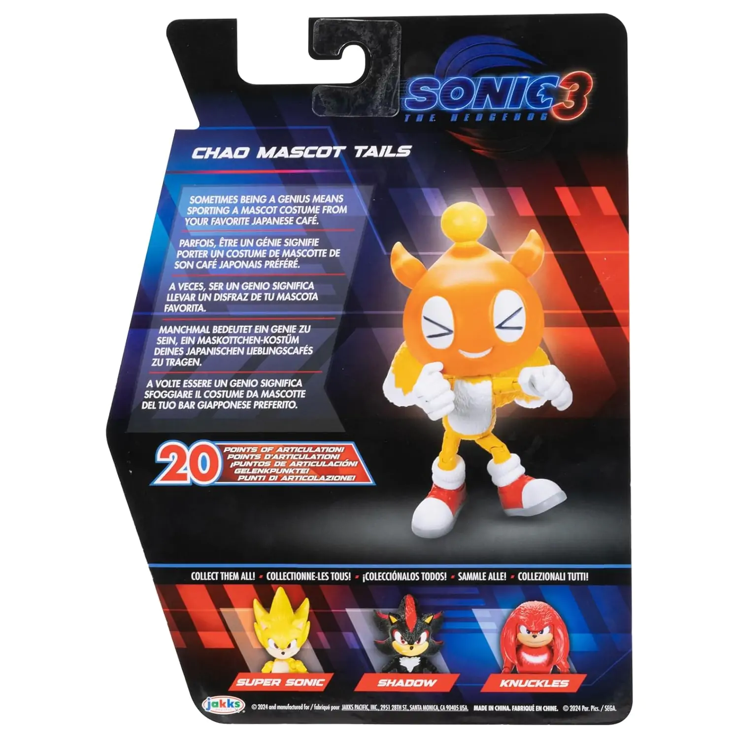 Sonic 3 figure - Chao Mascot Tails produktová fotografia