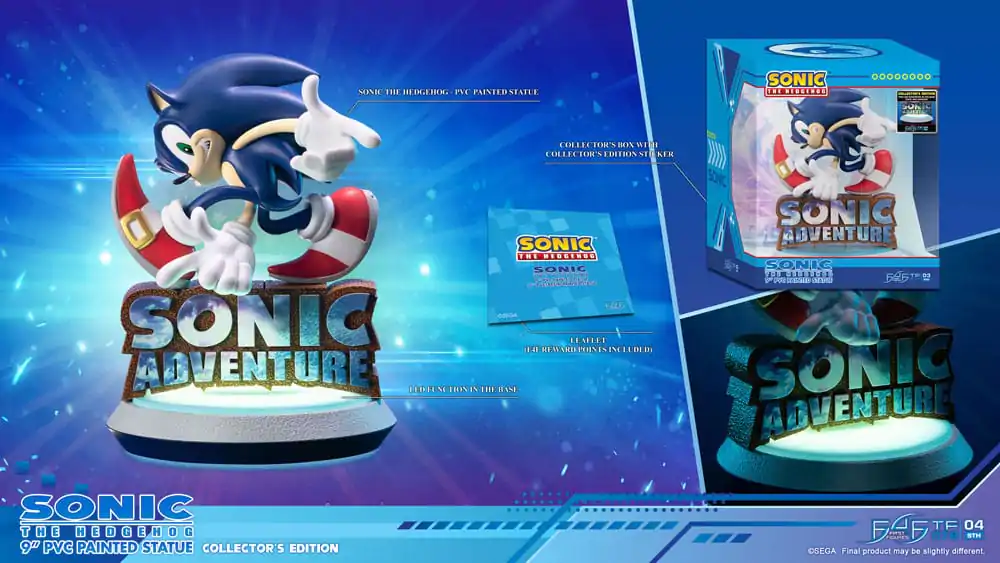Sonic Adventure PVC Socha Sonic the Hedgehog Collector's Edition 23 cm produktová fotografia