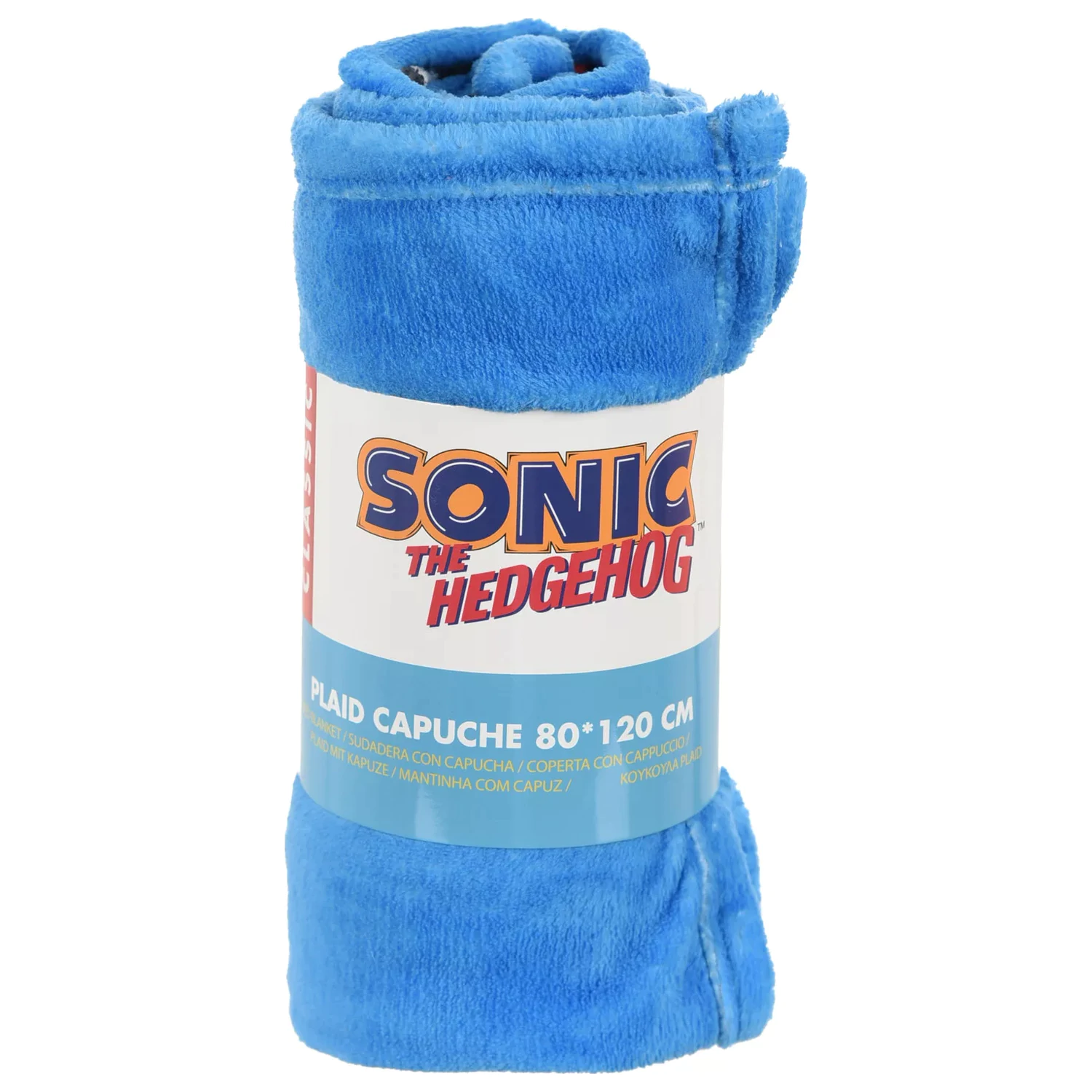 Sonic Blue Blur Deka s kapucňou 80x120 cm produktová fotografia
