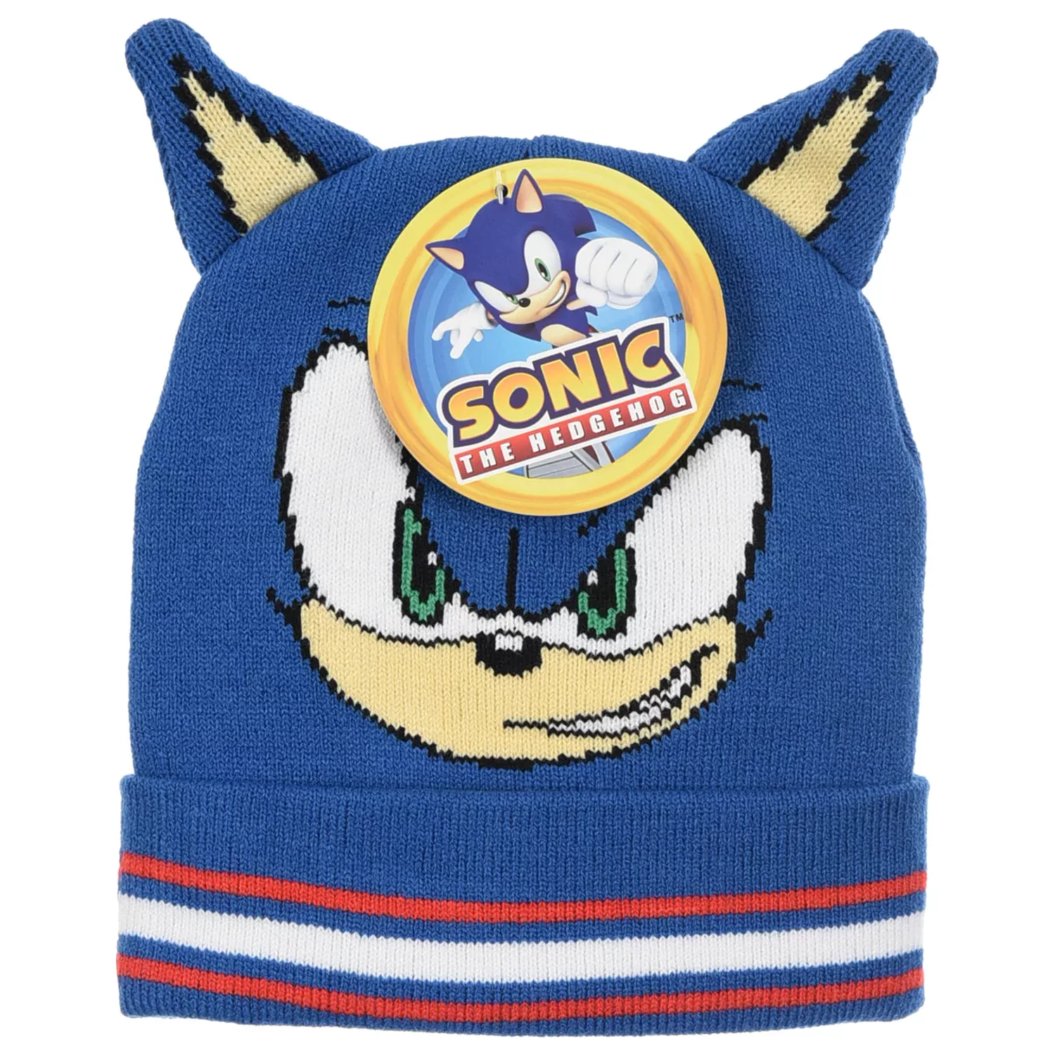 Sonic Blue Hero detská šiltovka s 3D ušami 54 cm produktová fotografia