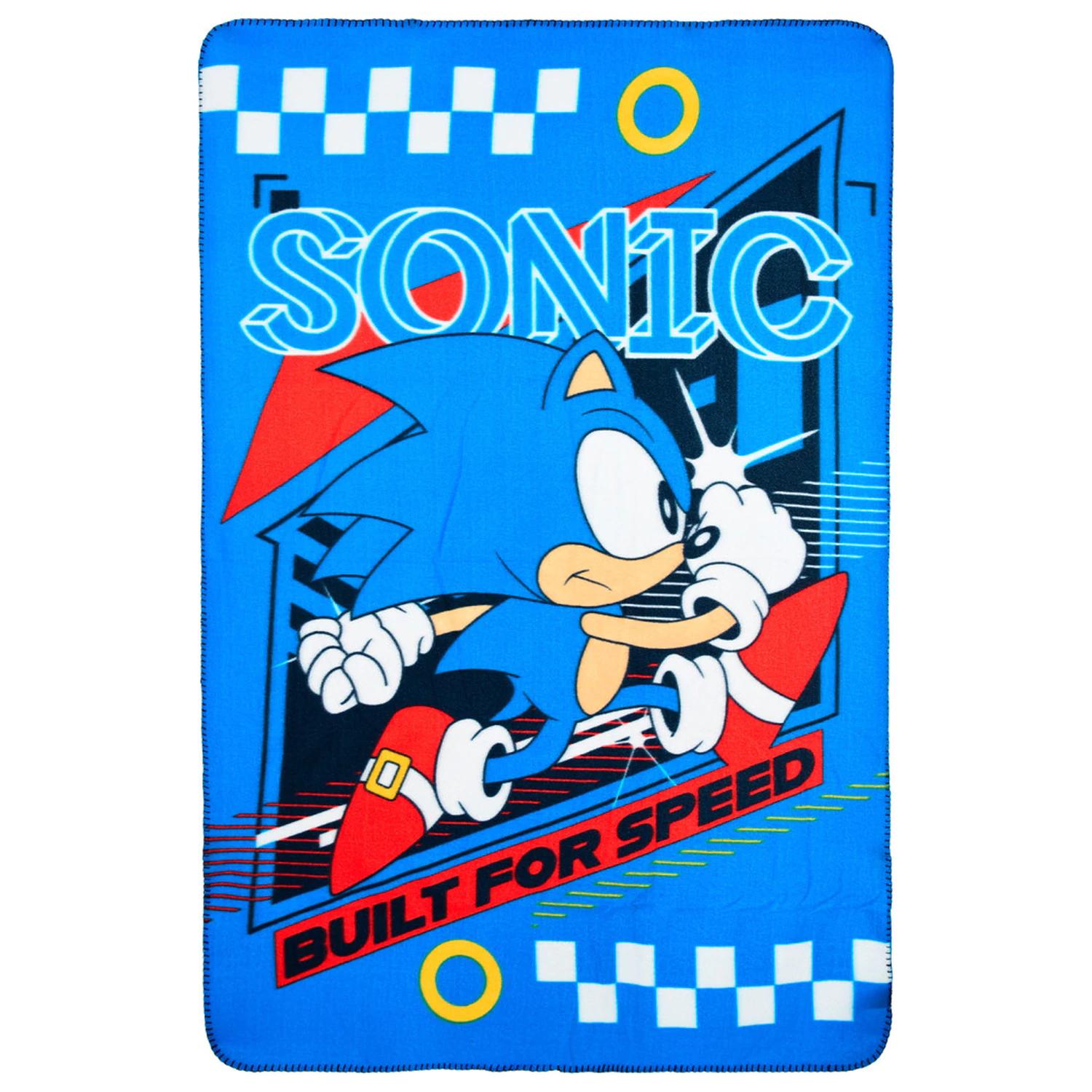 Sonic Built for Speed fleecová deka produktová fotografia