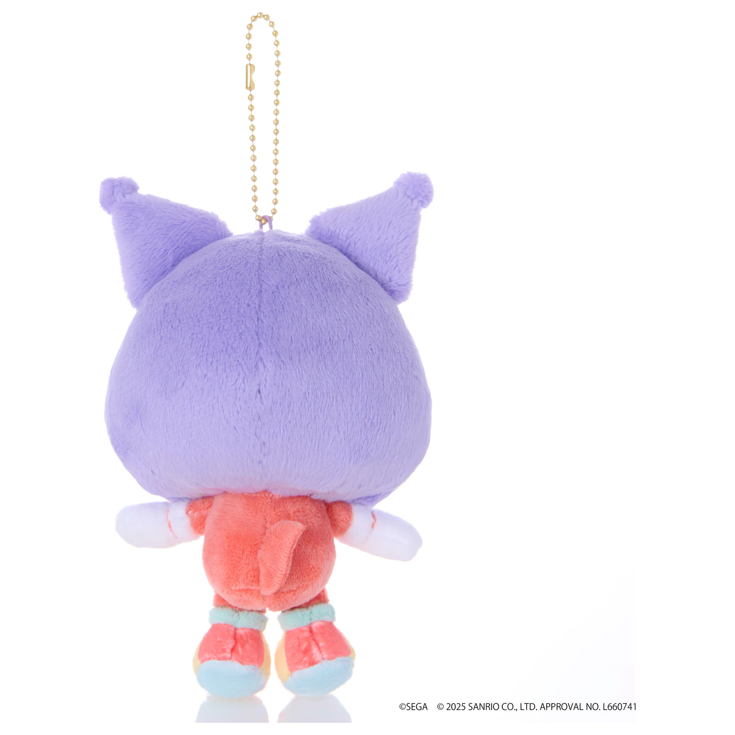 SONIC & FRIENDS X SANRIO Knuckles x Kuromi plyšový maskot 8 cm produktová fotografia