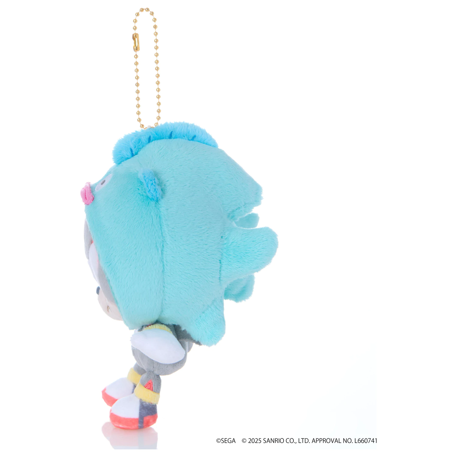 Sonic & Friends X Sanrio Shadow X Hangyodon Maskot plyš 8 cm produktová fotografia