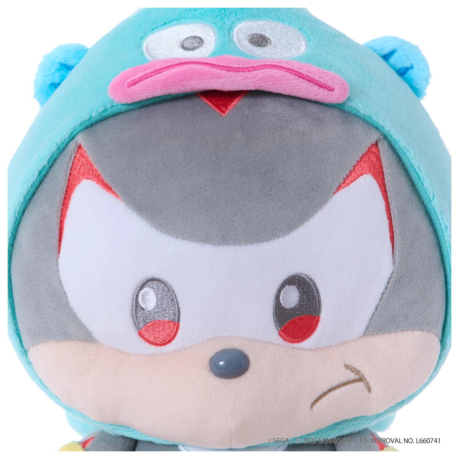 Sonic & Friends x Sanrio Shadow x Hangyodon plyšová hračka 24 cm produktová fotografia