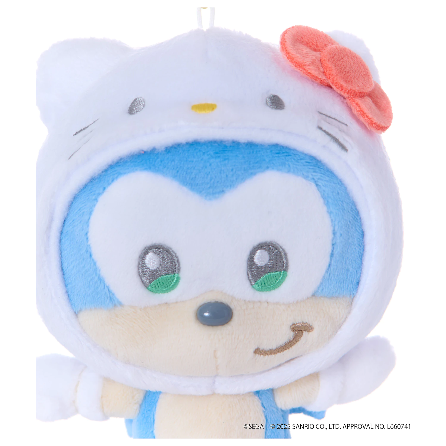 SONIC & FRIENDS x SANRIO Sonic x Hello Kitty maskot plyš 8cm produktová fotografia