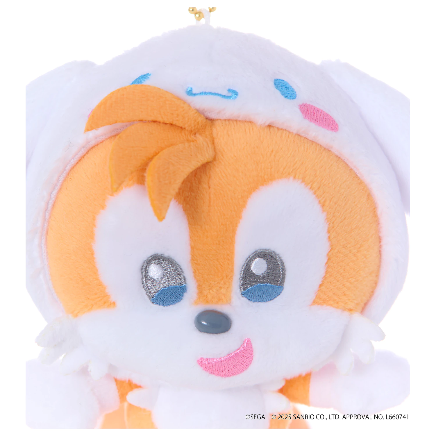 SONIC & FRIENDS x SANRIO Tails x Cinnamoroll Maskot Plyšák 8 cm produktová fotografia
