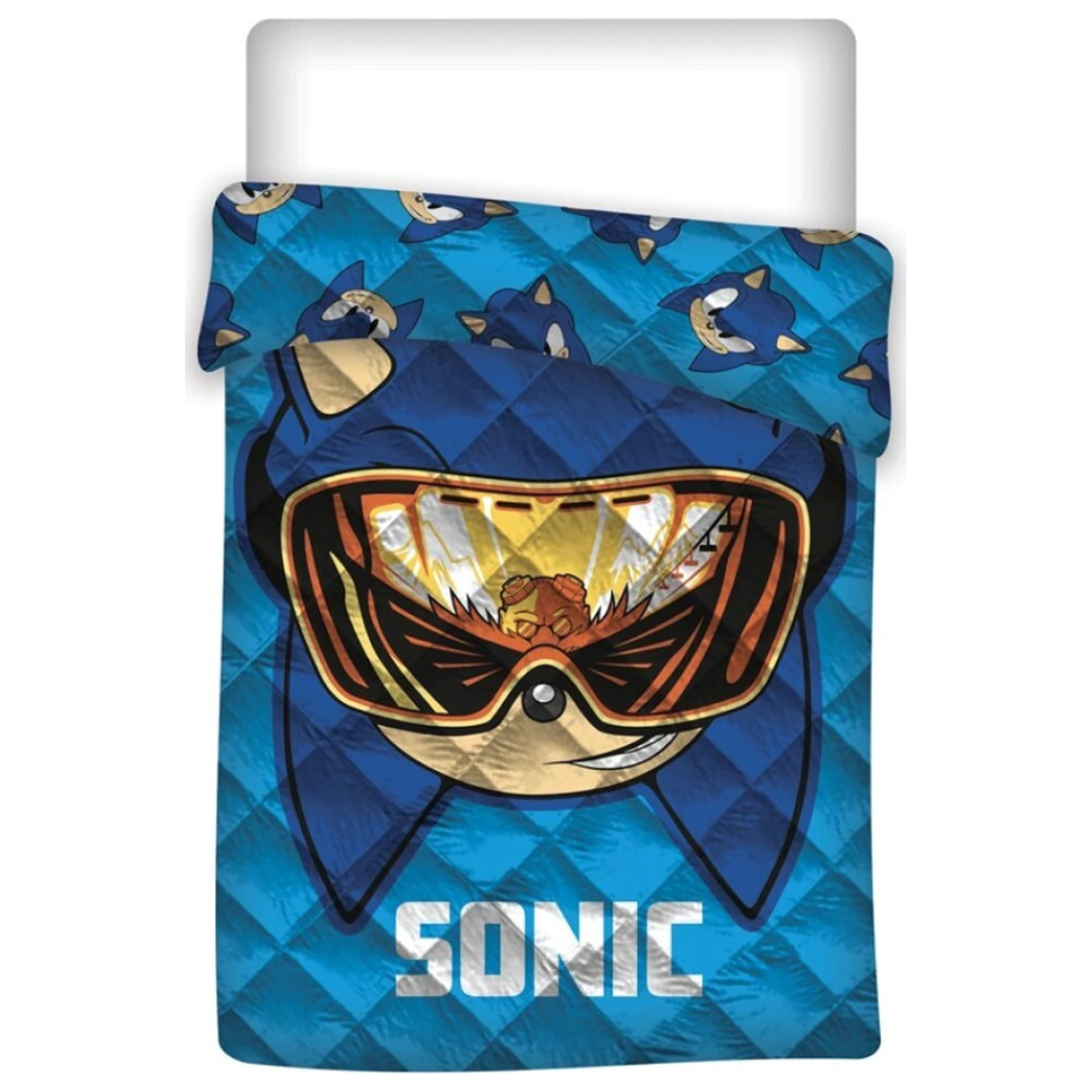 Sonic Glasses prešívaná prikrývka na posteľ, paplón 140x200cm produktová fotografia