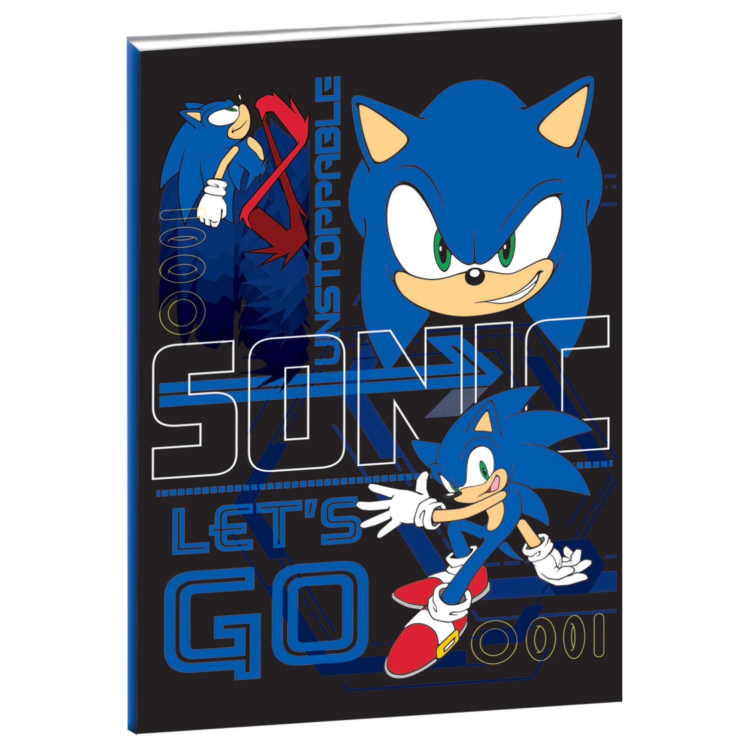 Sonic Go Fast B/5 linkovaný zápisník 40 listov produktová fotografia