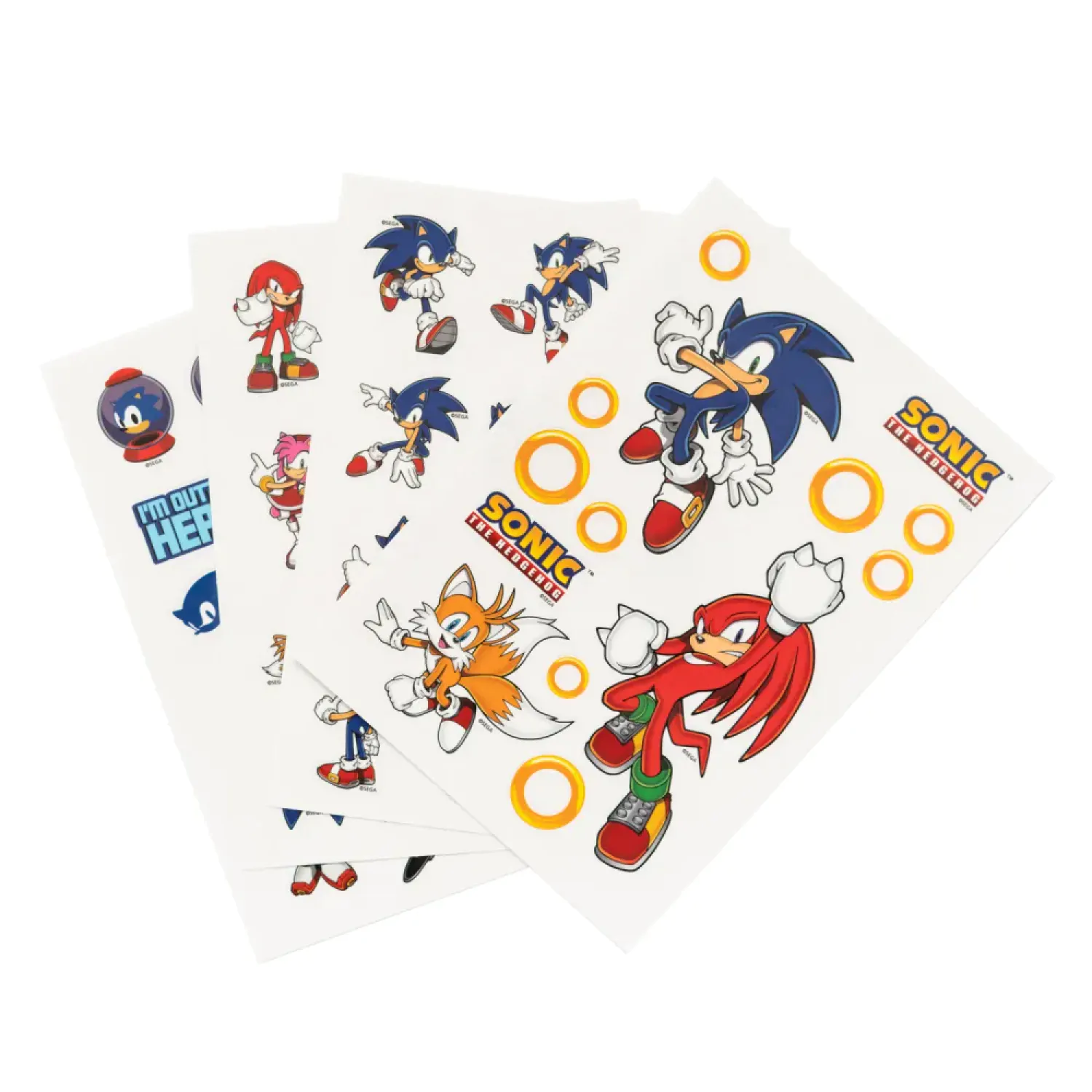 Sonic súprava nálepiek produktová fotografia