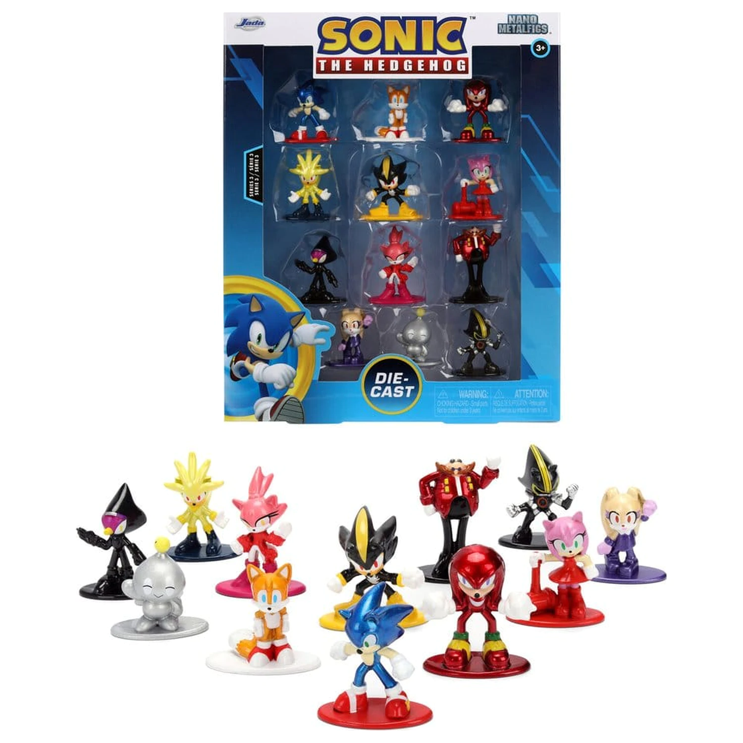Sonic Nano Metalfigs Mini figúrky, balenie 12 kusov produktová fotografia