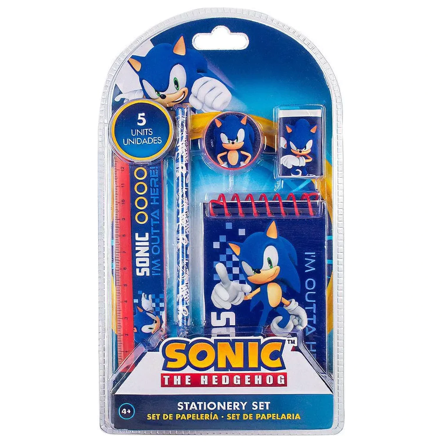 Sonic Outta Here papierenská súprava 5 kusov produktová fotografia