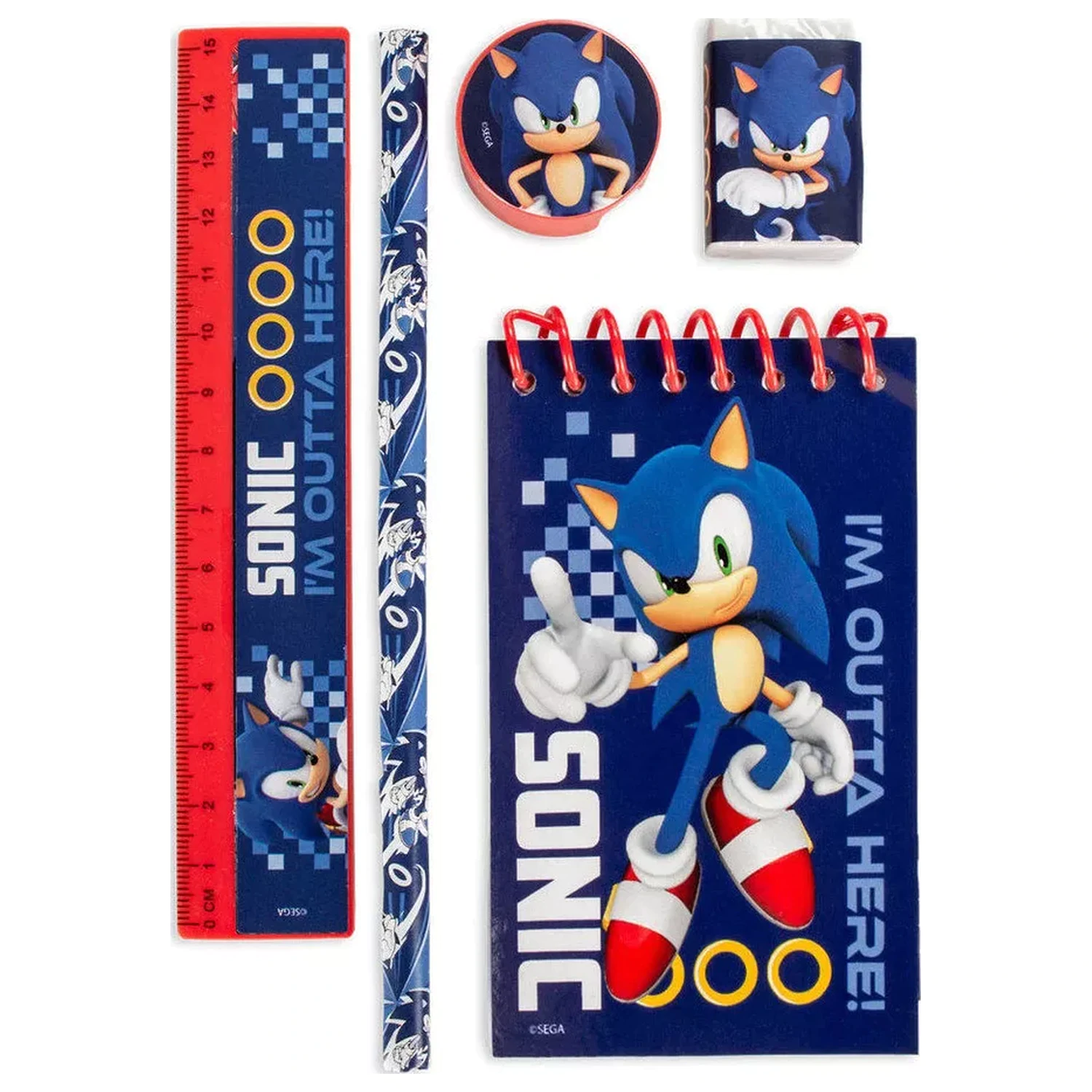 Sonic Outta Here papierenská súprava 5 kusov produktová fotografia