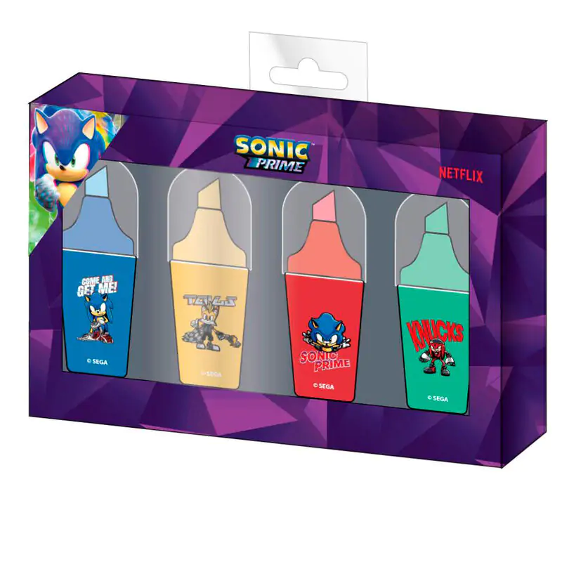 Sonic Prime zvýrazňovač 4 kusy termékfotó