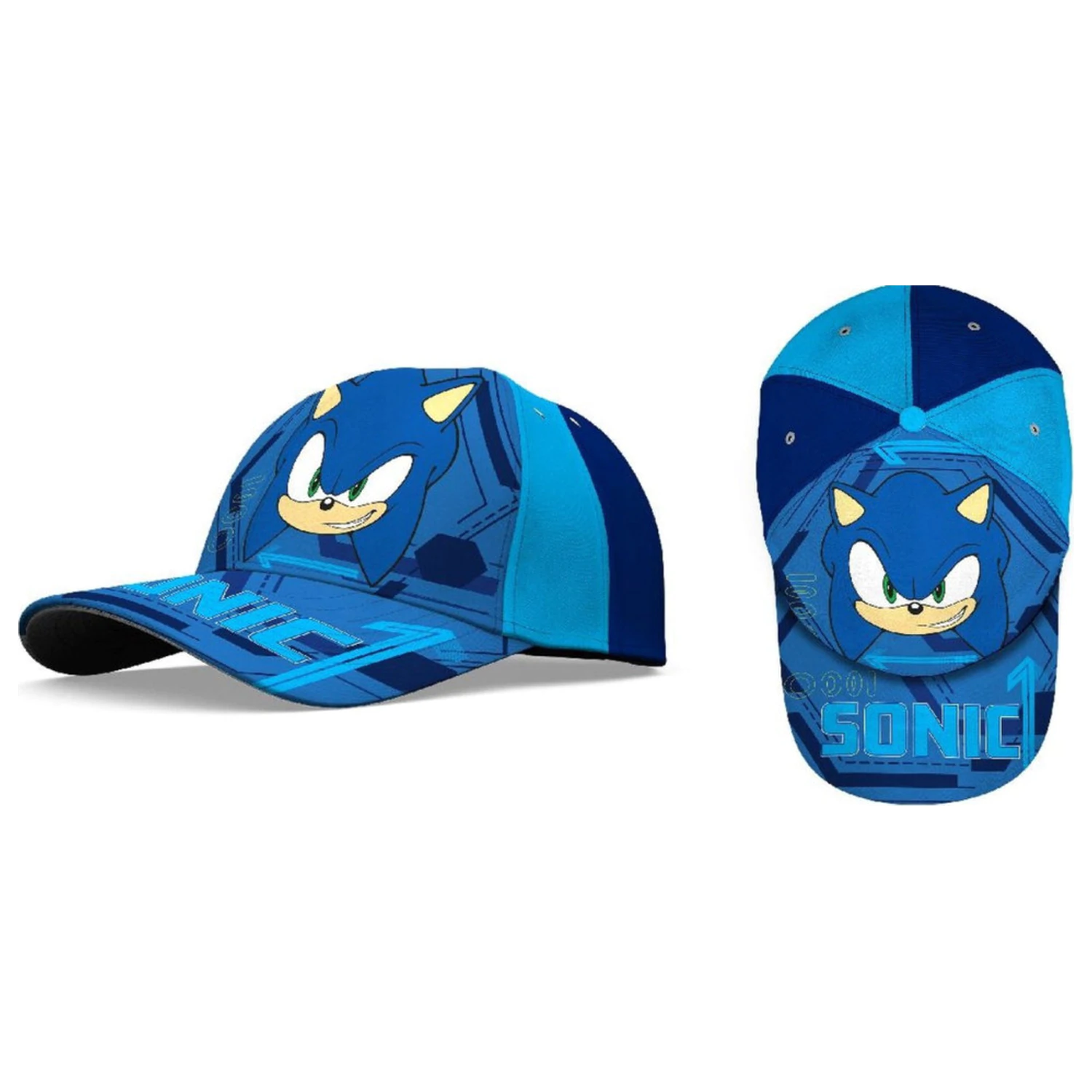 Sonic Prime modrá detská baseballová čiapka 54 cm produktová fotografia