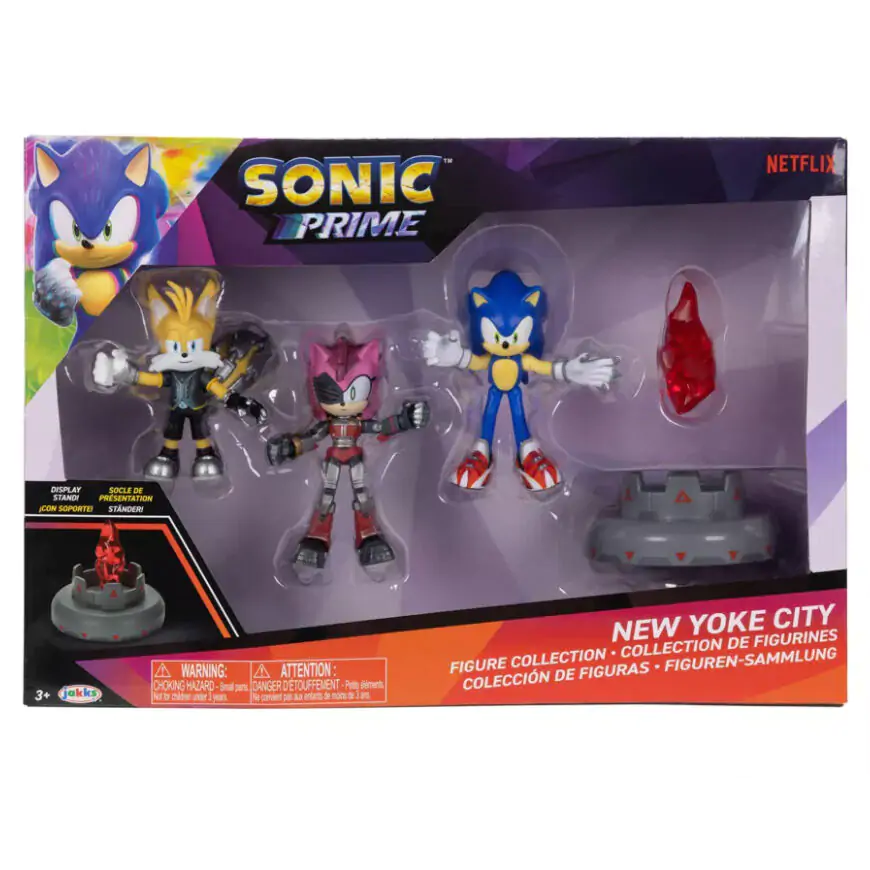 Sonic Prime New Yoke City set figúrky 6 cm produktová fotografia
