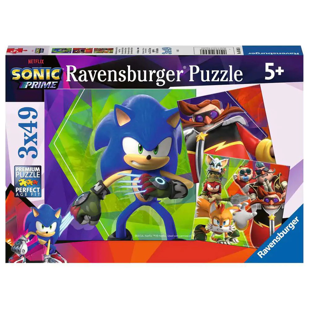 Sonic Prime puzzle 3x49 dielikov produktová fotografia