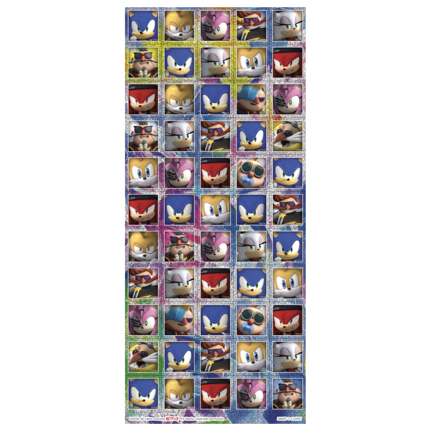 Sonic Prime Super nálepková sada s hračkou produktová fotografia