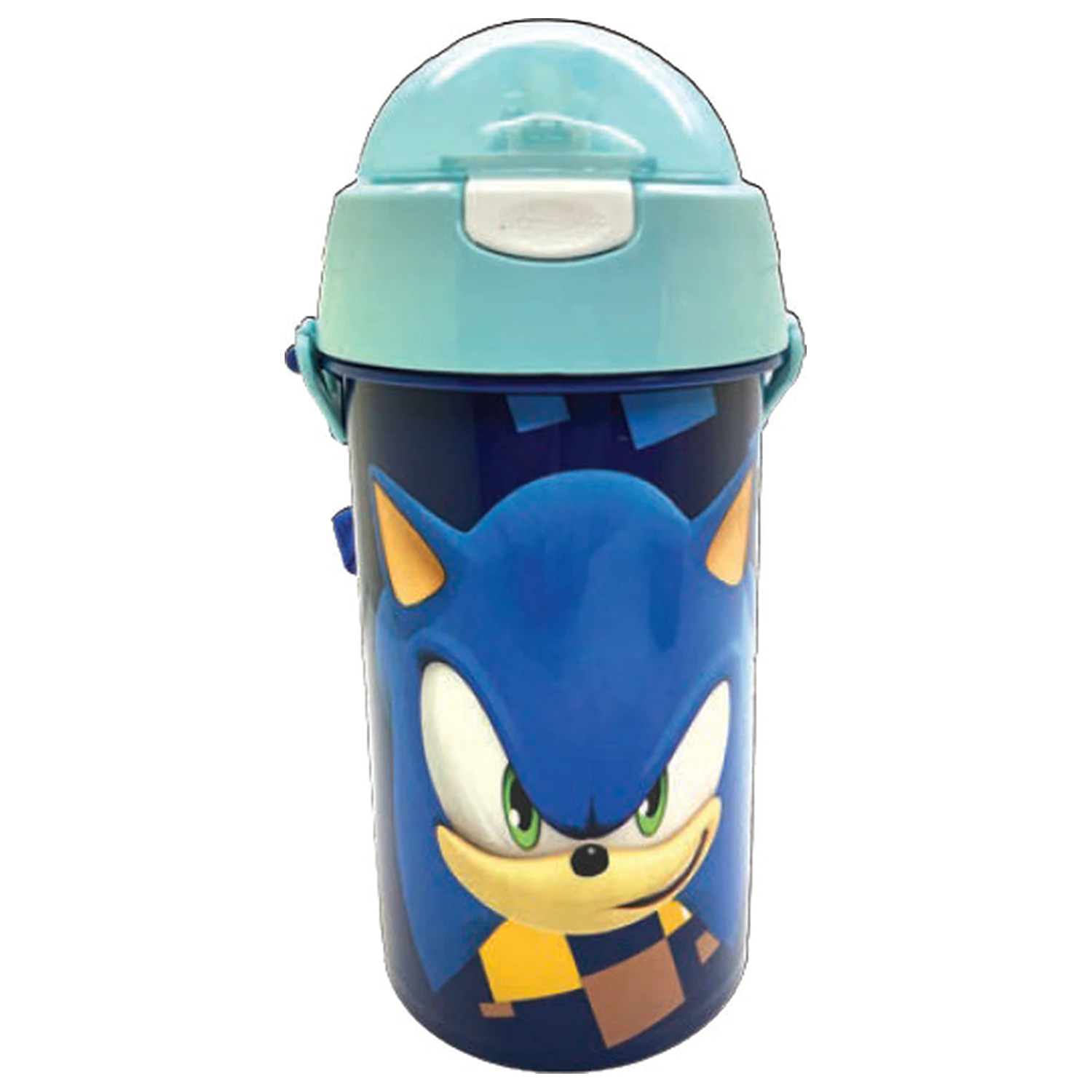 Sonic Speed Blue plastová fľaša so slamkou a závesom 500 ml produktová fotografia