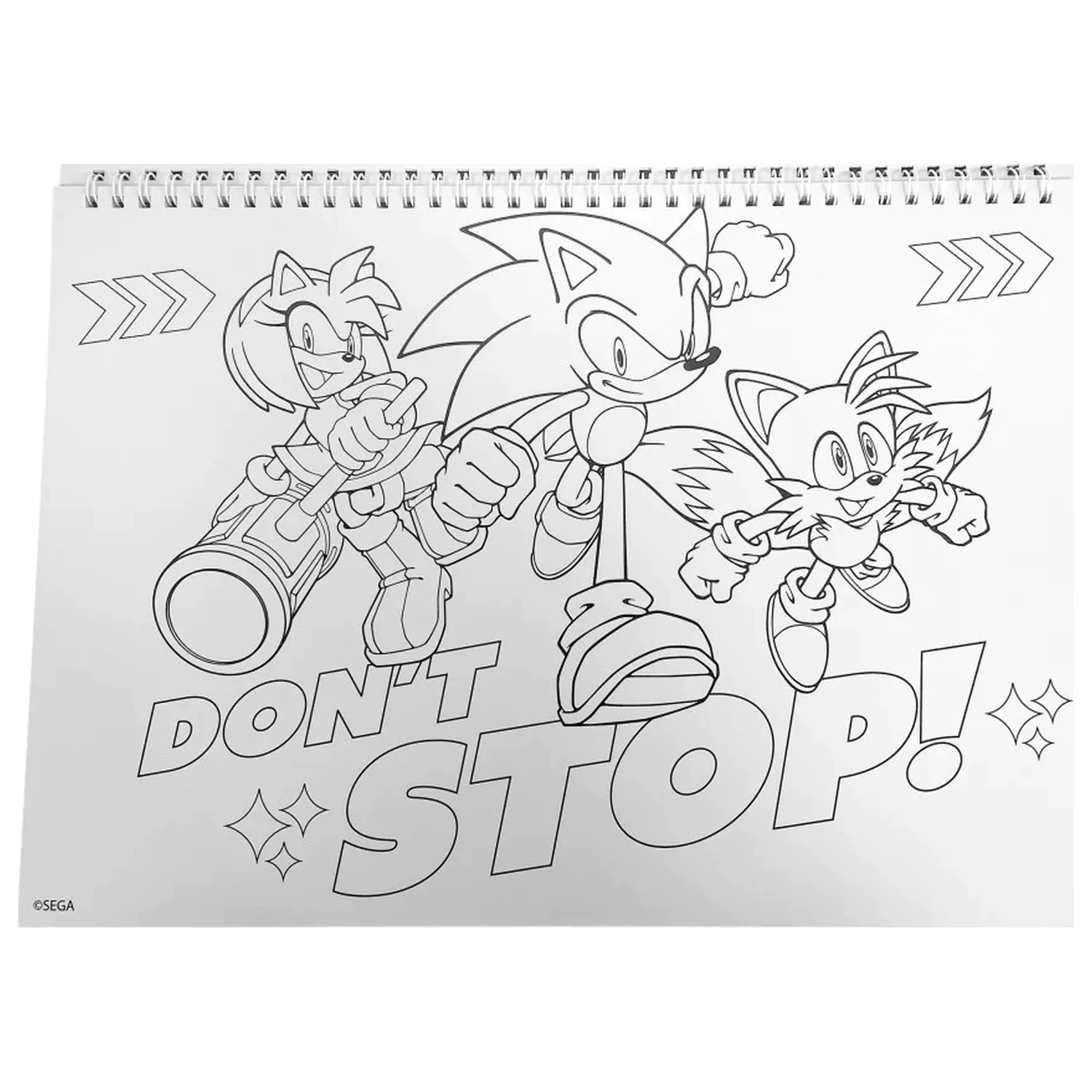 Sonic Speedy A/4 špirálový skicár so 40 nálepkami produktová fotografia