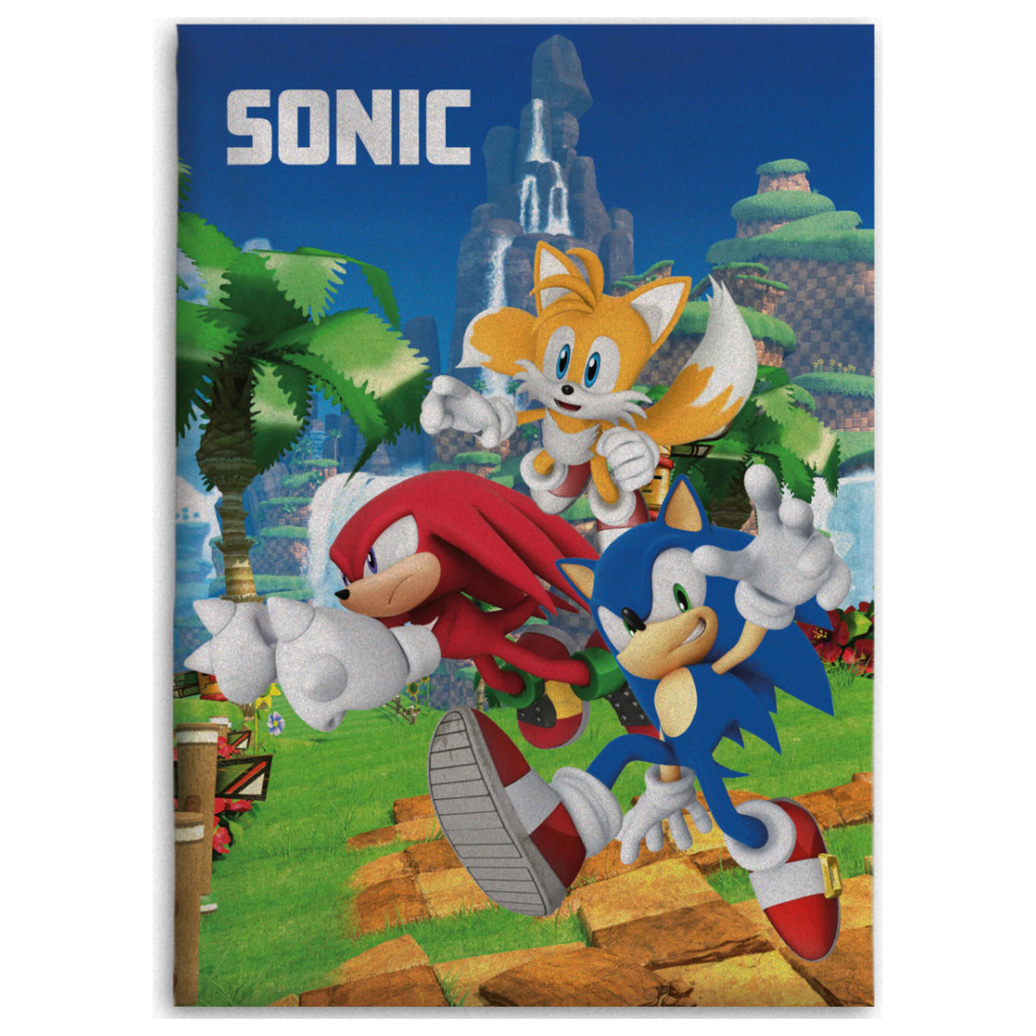 Sonic Speedy Dreams flísová deka produktová fotografia
