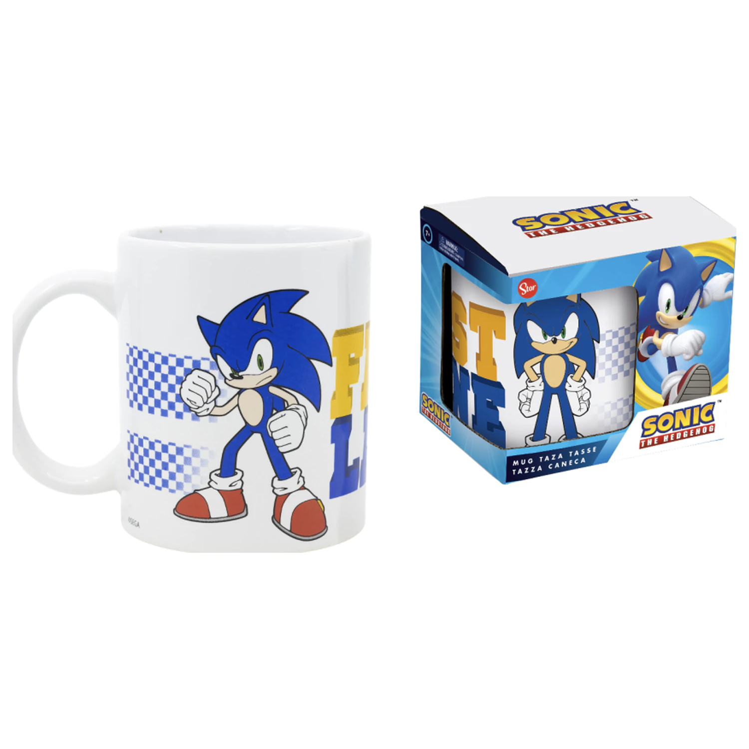 Sonic The Fat Lane keramický hrnček 325 ml produktová fotografia