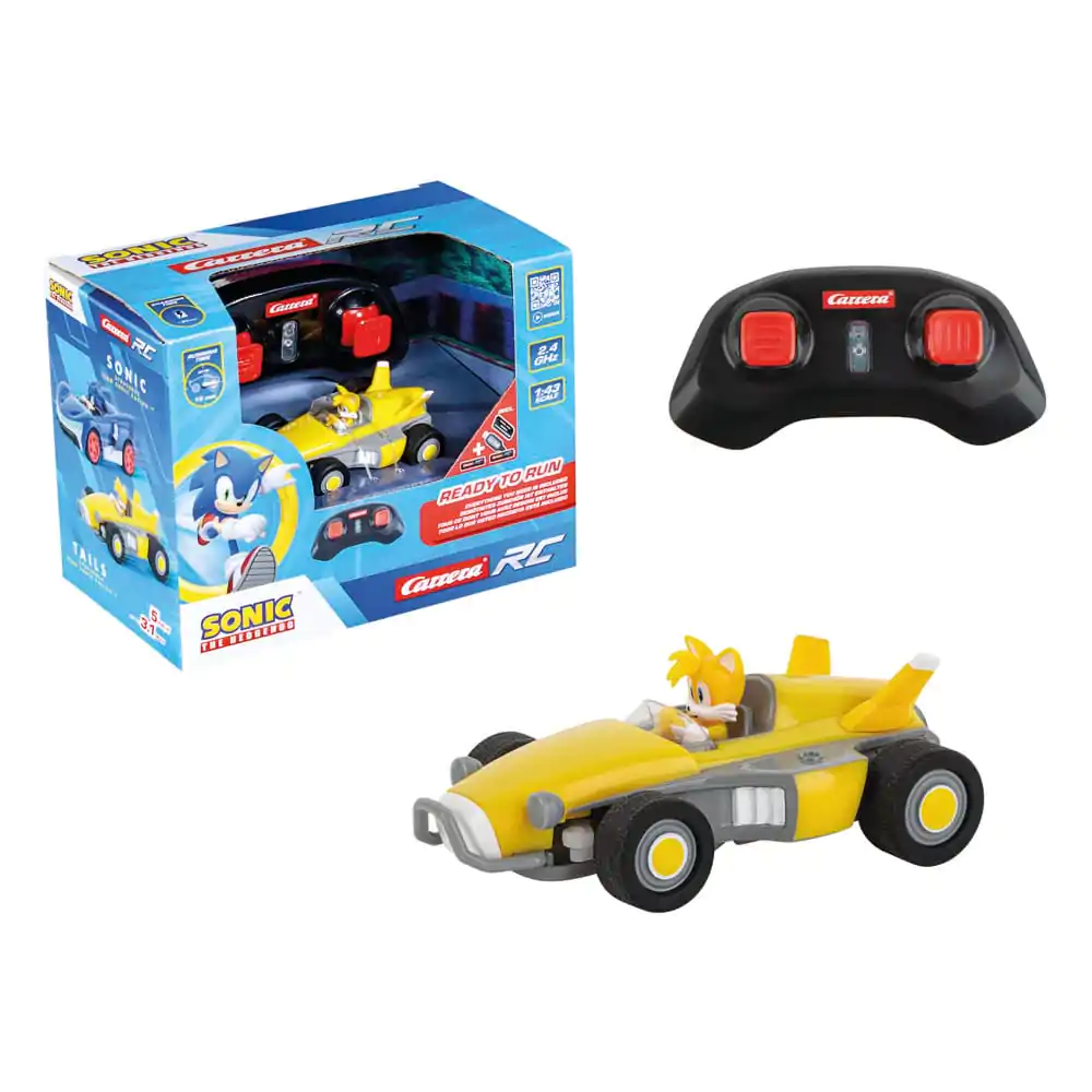 Sonic the Hedgehog RC diaľkovo ovládané auto 1/43 2.4GHz Mini Tails produktová fotografia