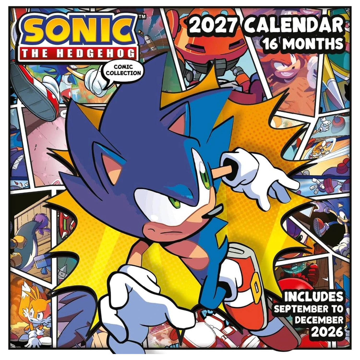 Sonic the Hedgehog (2027) nástenný kalendár produktová fotografia