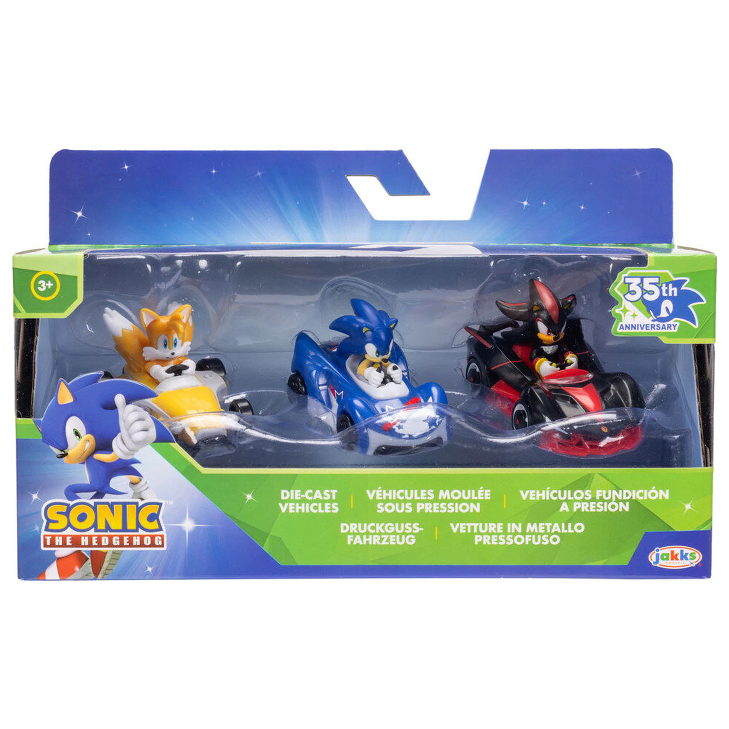 Sonic The Hedgehog balenie 3 vozidiel produktová fotografia