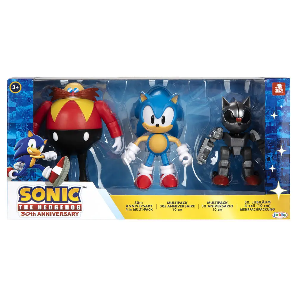 Sonic The Hedgehog 30Th Anniversary pack 3 figúrky 10 cm termékfotó