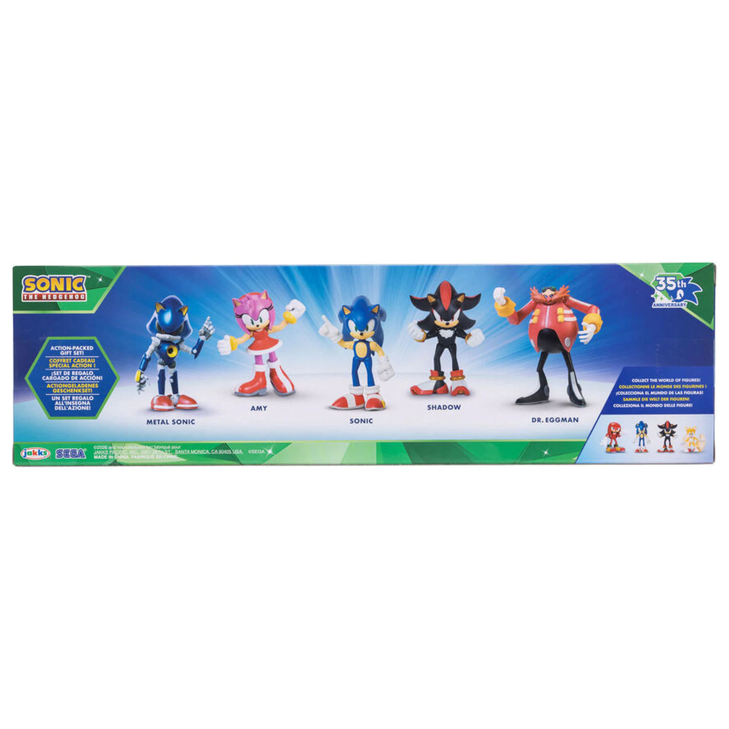 Sonic The Hedgehog balenie 5 figúrok 6cm produktová fotografia