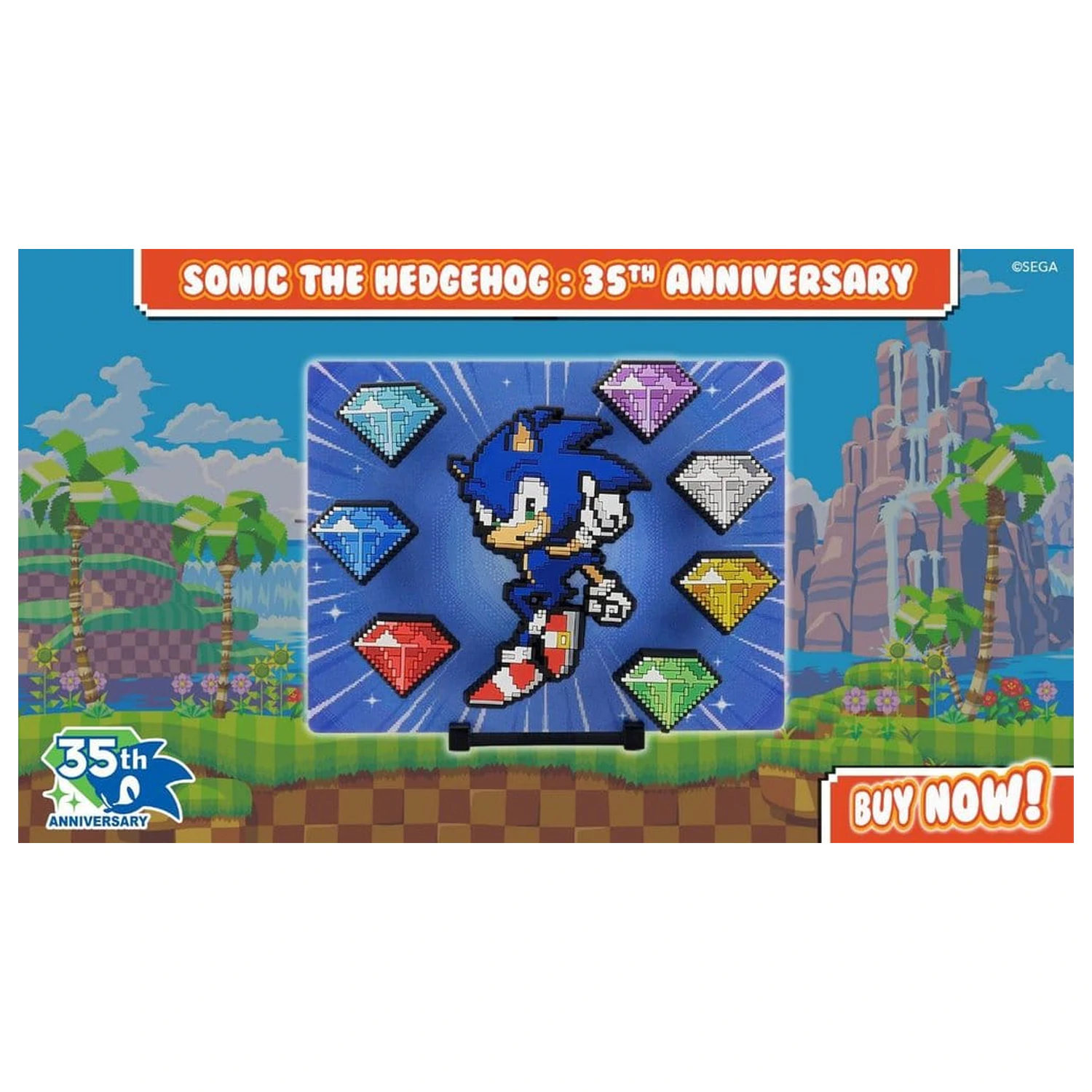 Sonic The Hedgehog FiGGYZ magnet zberateľská Modern Sonic 35th Anniversary 9 cm produktová fotografia