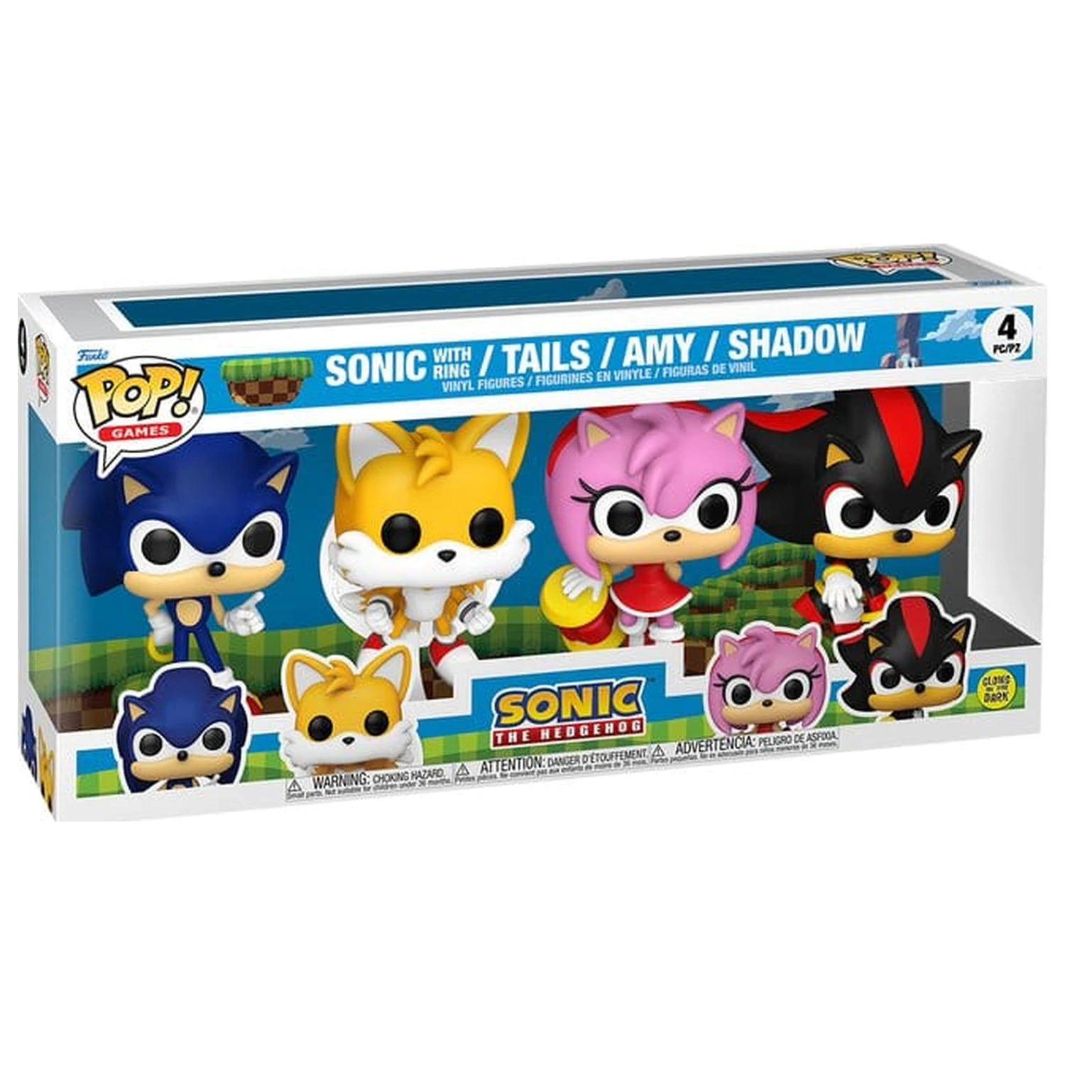 Sonic - The Hedgehog Funko POP! Vinylové figúrky, balenie 4 kusov, Sonic produktová fotografia