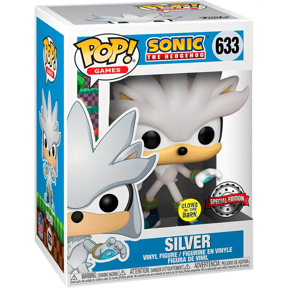 Sonic The Hedgehog Funko POP! Games Vinylová figúrka Silver The Hedgehog(GW) 9 cm produktová fotografia
