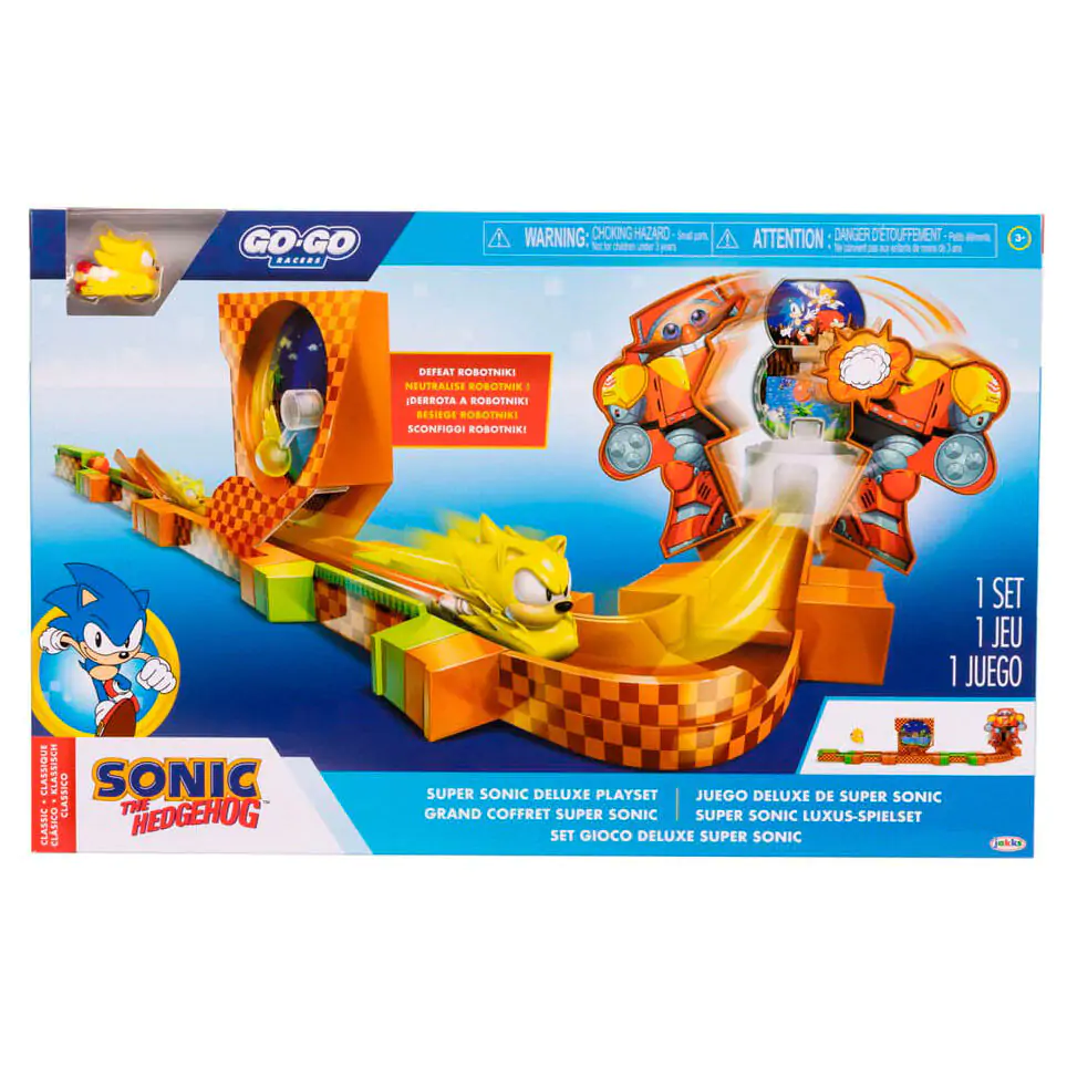 Sonic - figúrka Go Go Racers Mini súprava figúrka indító ramps Deluxe termékfotó