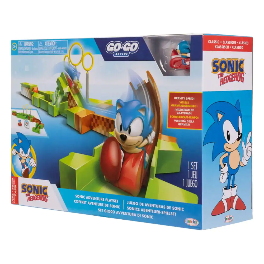 Sonic - The Hedgehog Go Go Racers Mini Figure Playset Launching ramps Sonic & Knuckles termékfotó