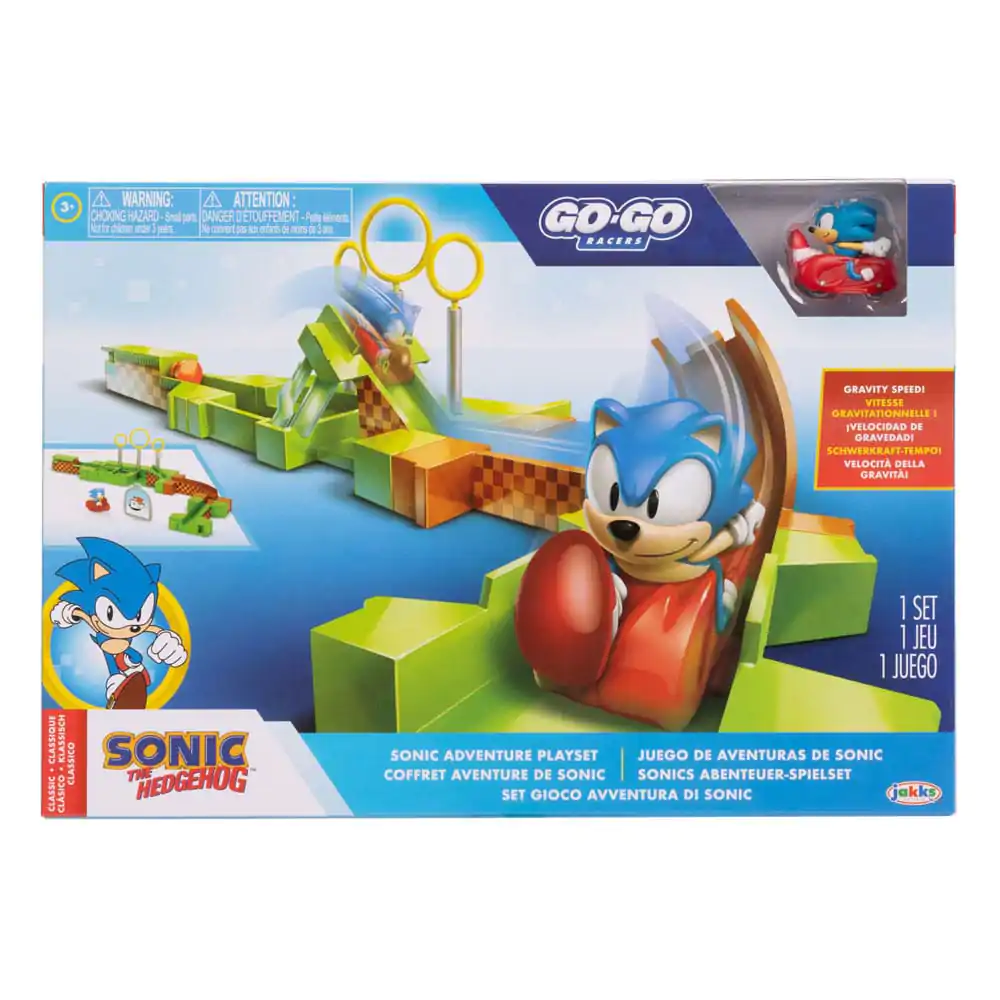 Sonic - The Hedgehog Go Go Racers Mini Figure Playset Launching ramps Sonic & Knuckles termékfotó