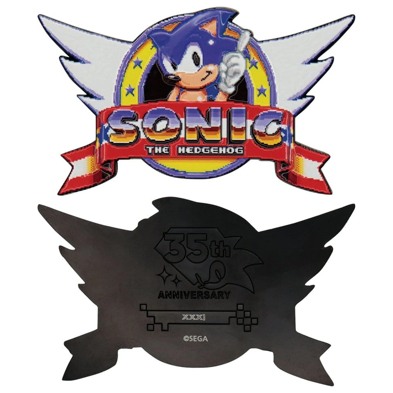 Sonic The Hedgehog zberateľská minca s originálnym logom produktová fotografia