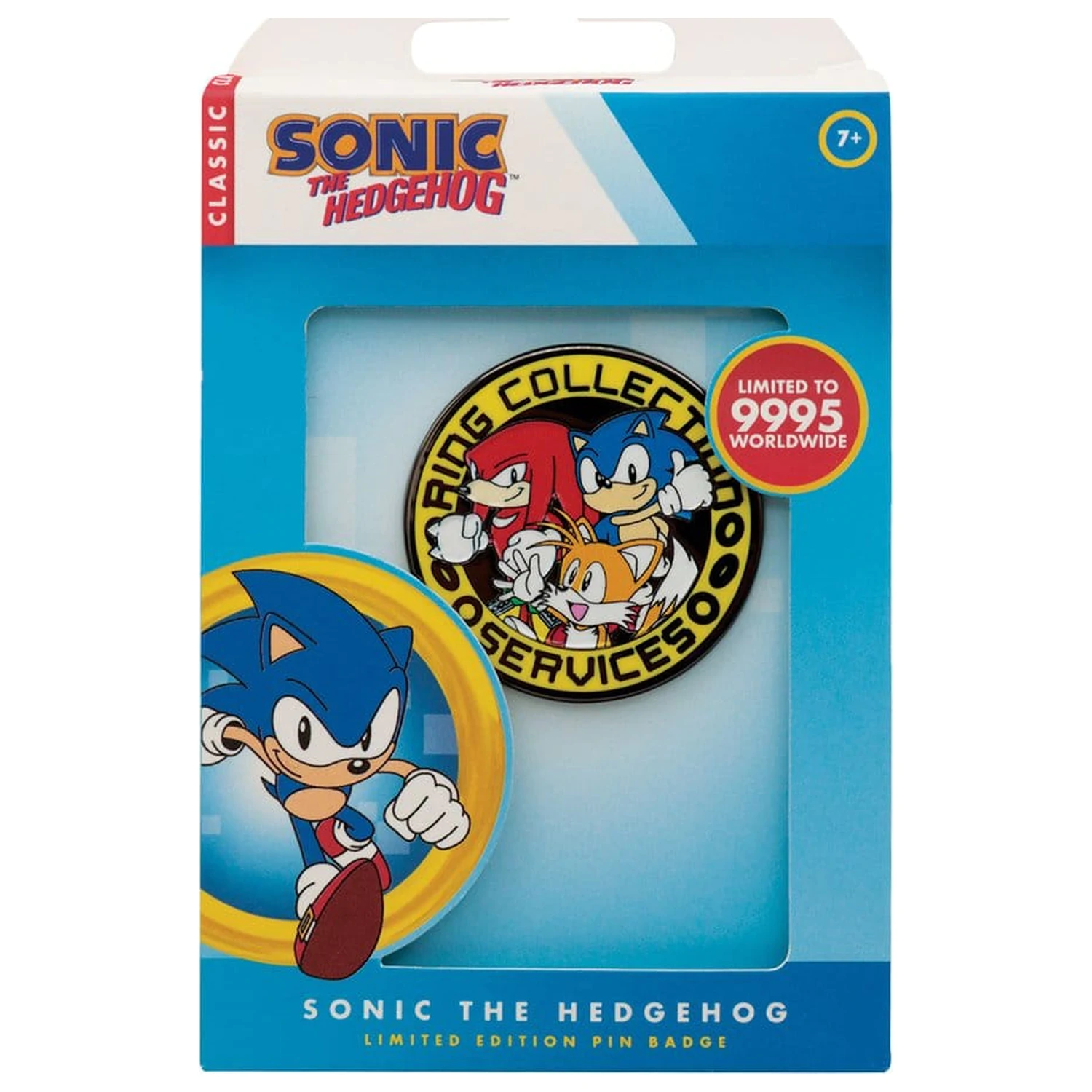 Sonic - The Hedgehog Odznak s pripínaním Sonic, Tails, Knuckles Limitovaná edícia produktová fotografia