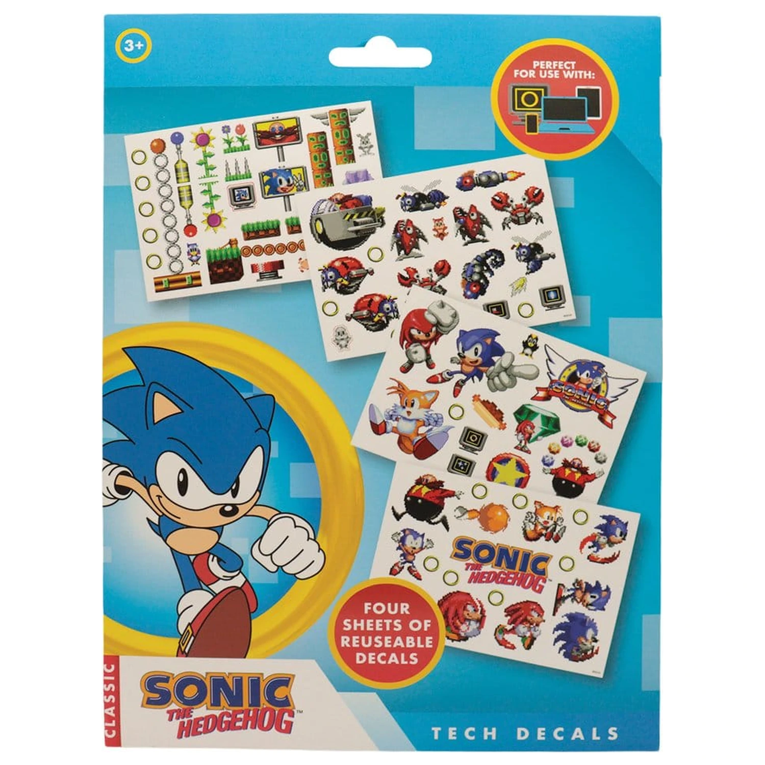 Sonic - The Hedgehog balíček technických nálepiek produktová fotografia